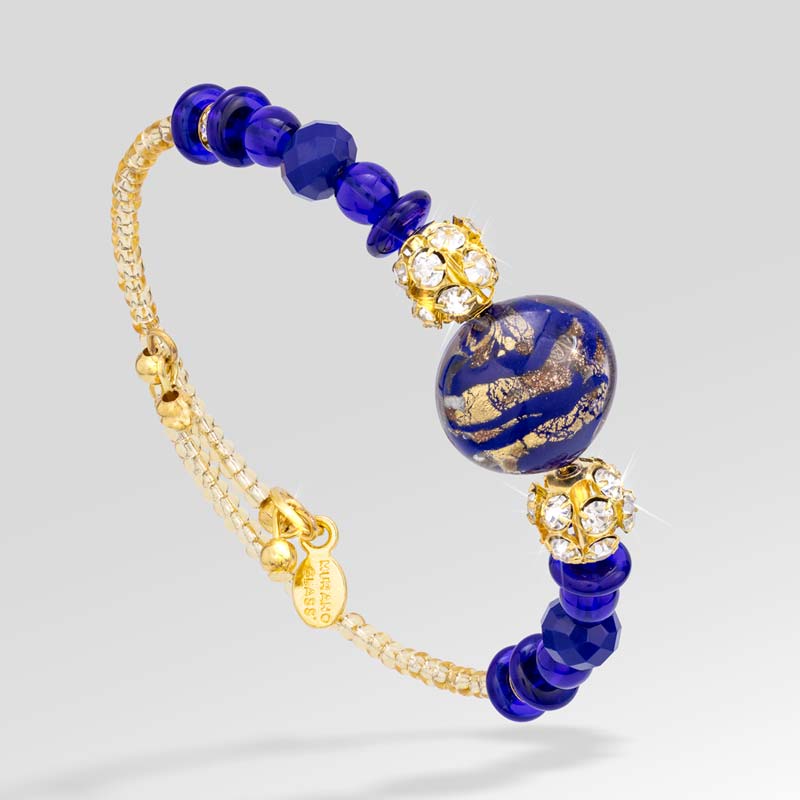 Magnifico Murano Glass Bracelet (blue)